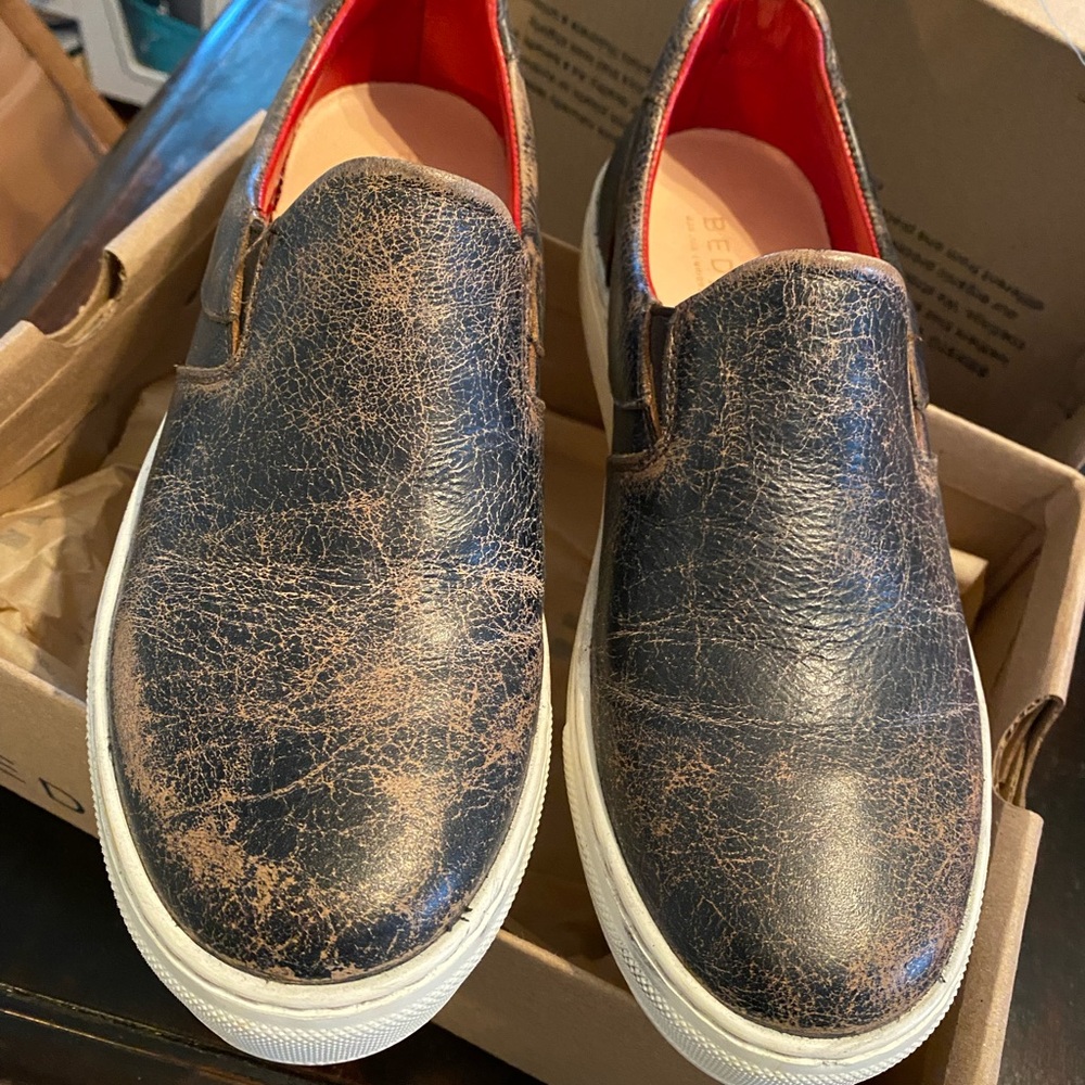Bed Stu Black Lux Loafers